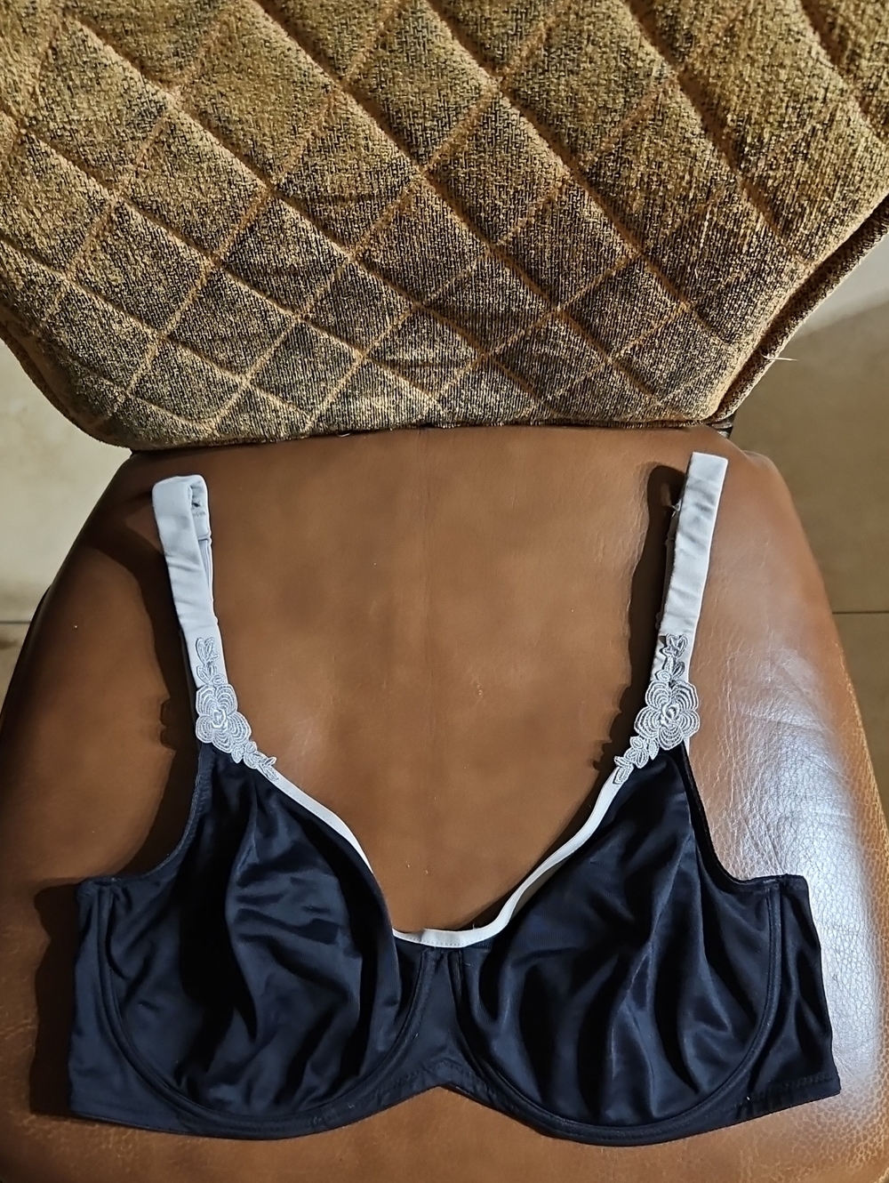 Rosa Faia Anita Alicia T-Shirt Unlined Underwire Black Gray Bra Seamless